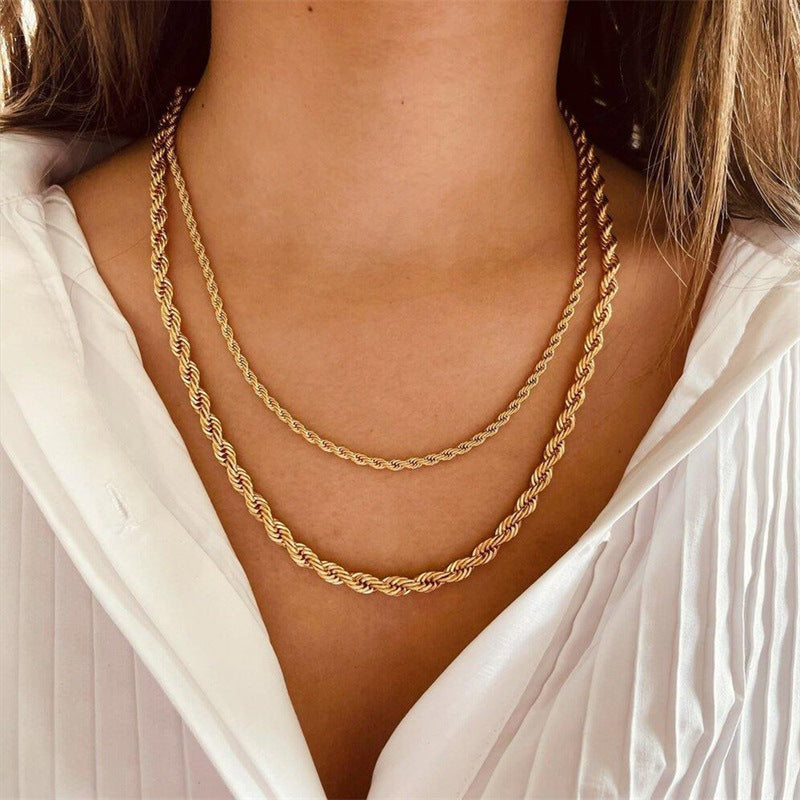 Bianca Gull Twisted Rope Necklace