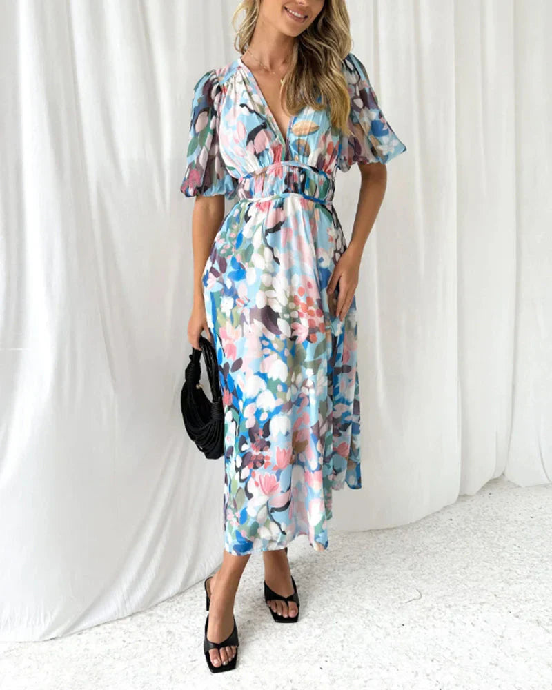 Kristin™ | Boho maksimali suknelė rožinė