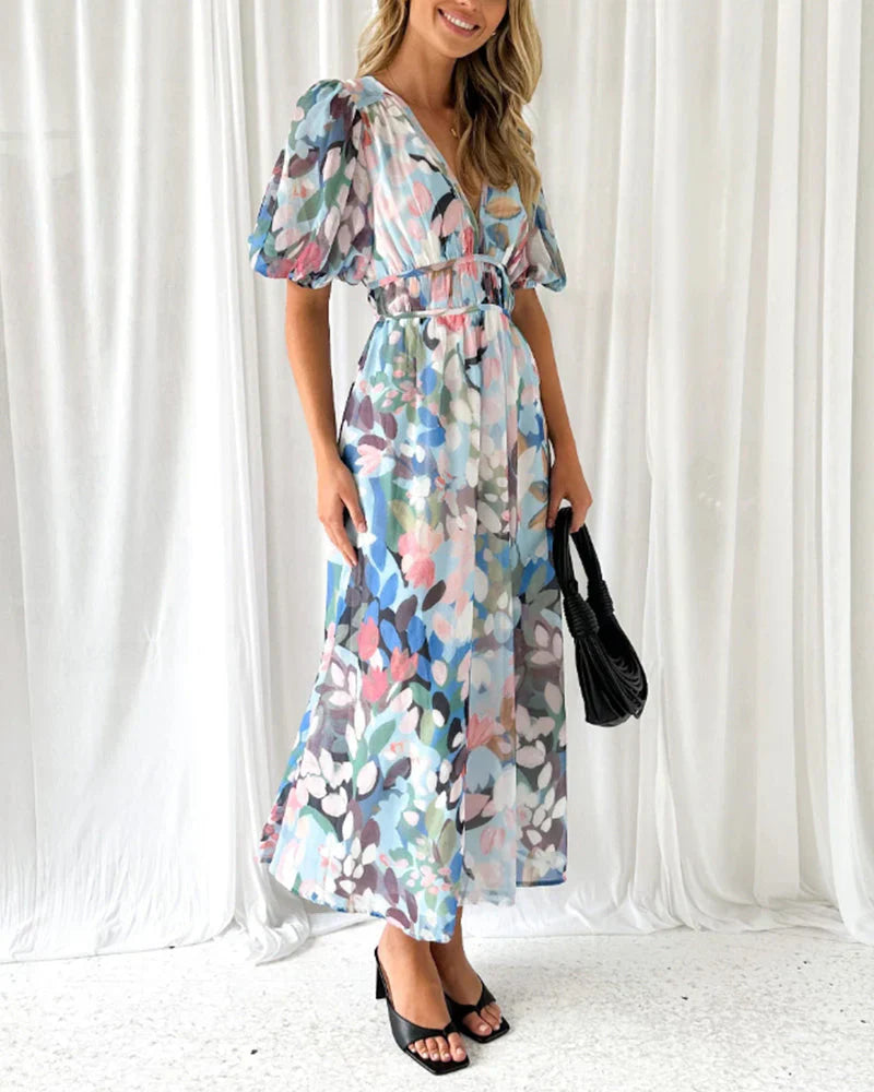 Kristin™ | Boho maksimali suknelė rožinė