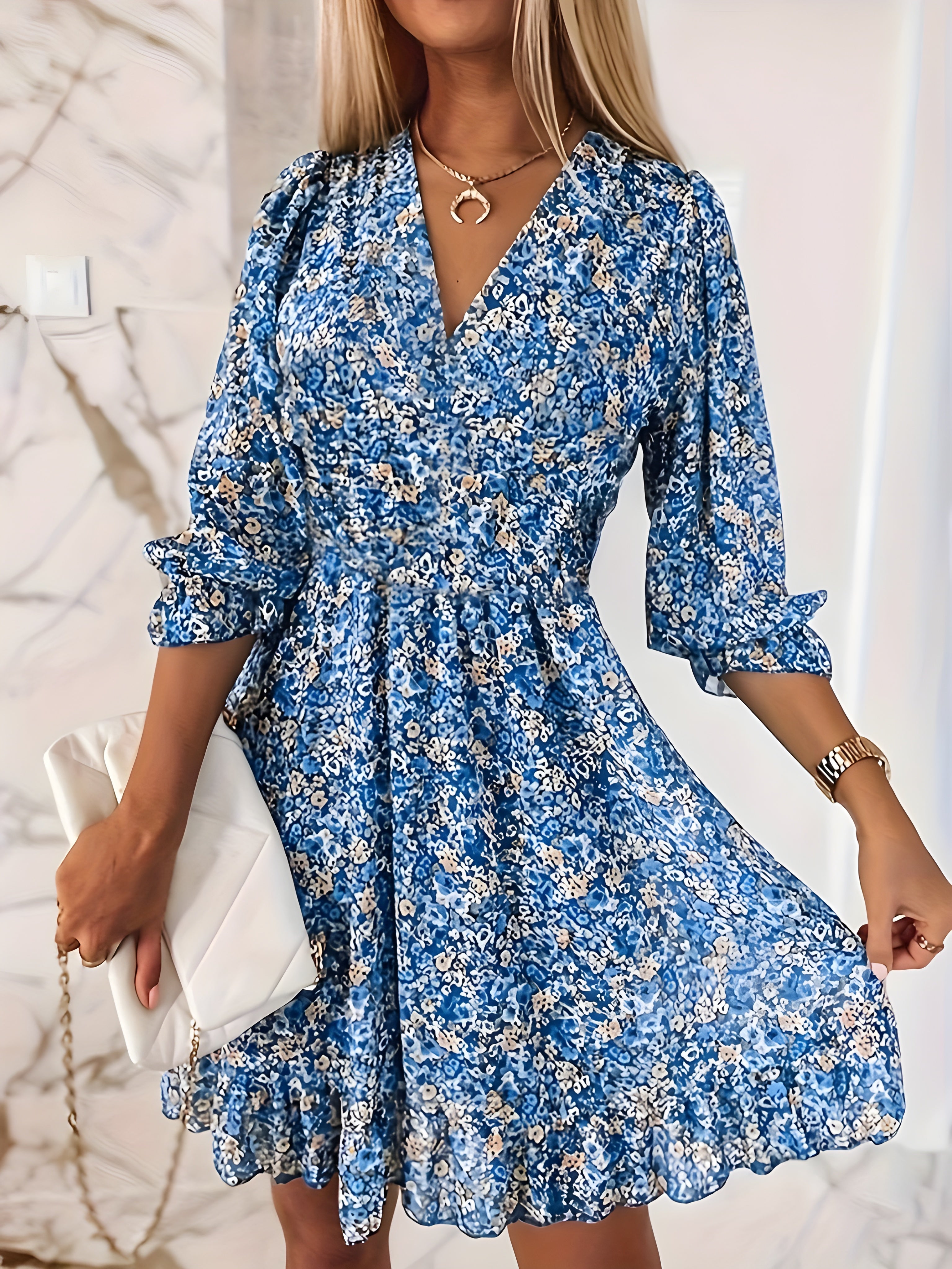 Anne Mette™ | Elegantiška Maxi Suknelė su Flattering Siluetu
