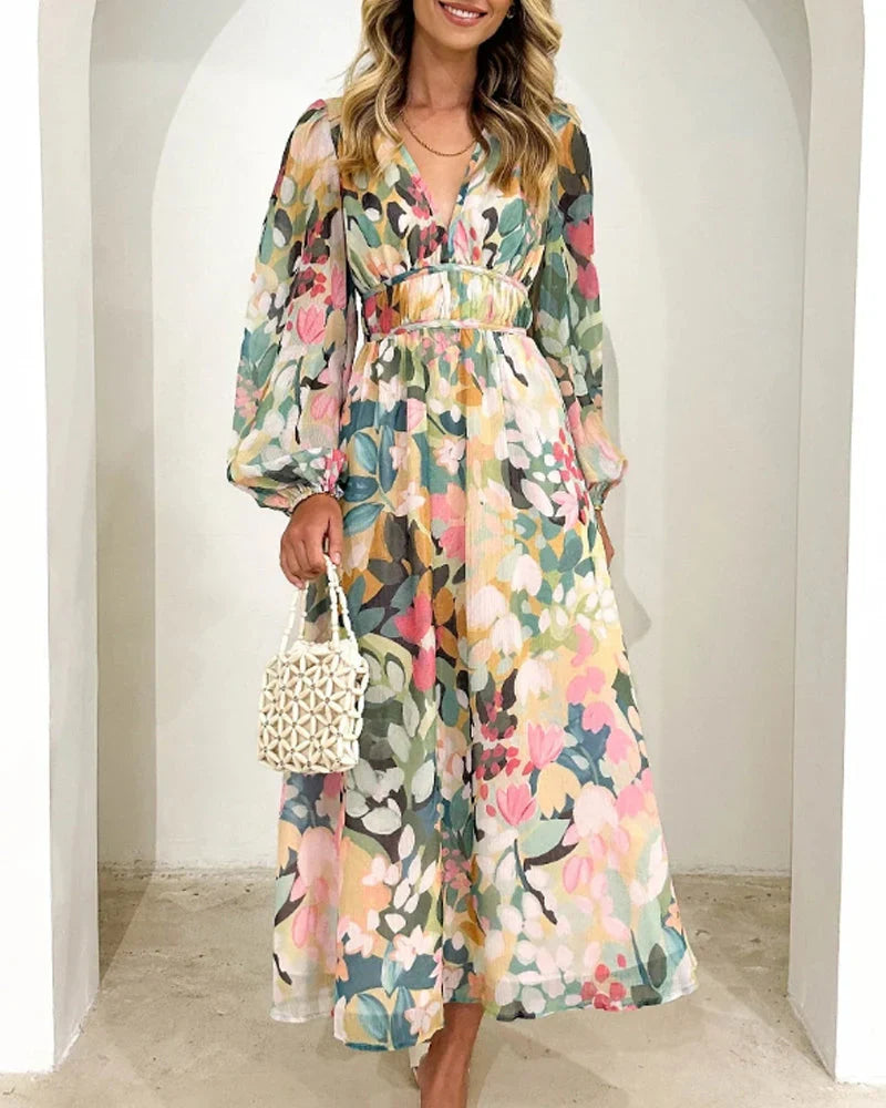 Kristin™ | Boho maksimali suknelė rožinė